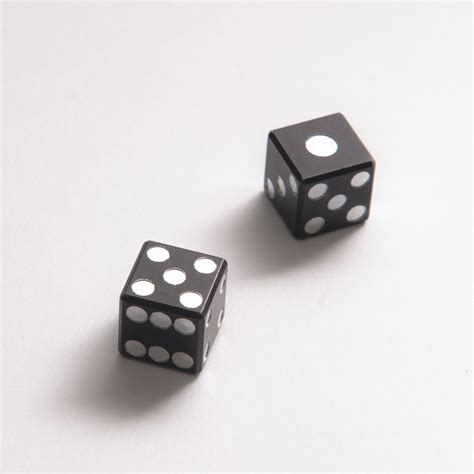 Gaming Dice Set of 2 // Black - Precision Machined Dice - Touch of Modern