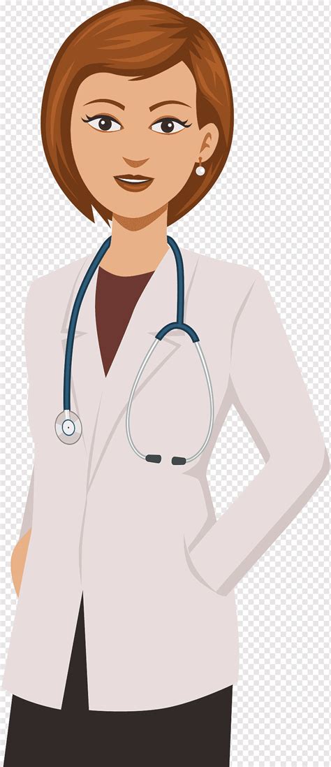 Physician Cartoon Drawing Female Doctor Child Face Hand Png Pngwing