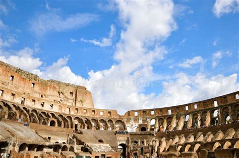 Inside Of The Colosseum Rome Italy Stock Image Image Of Ancient