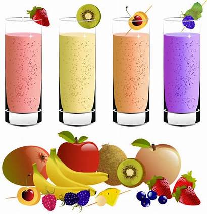 Vector Smoothie Clip Smoothies Fruit Illustrations Illustration