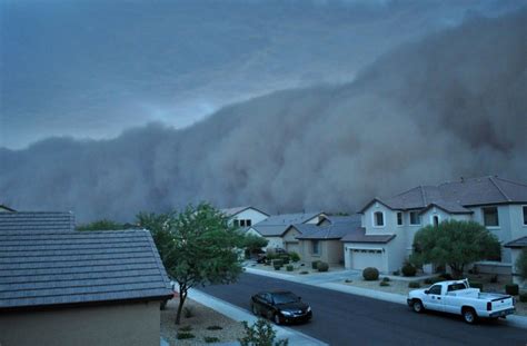 This Is Called A Haboob Its A Huge Dust Storm That We Get In Az ~ And