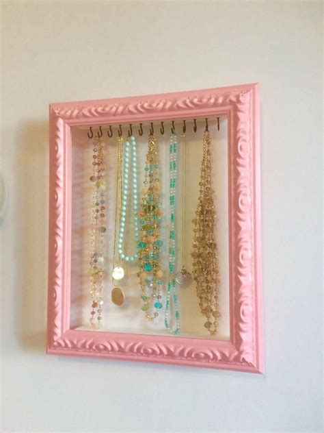 Jewelry Organizer Shabby Chic Decor Jewelry Storage Necklace Hanger