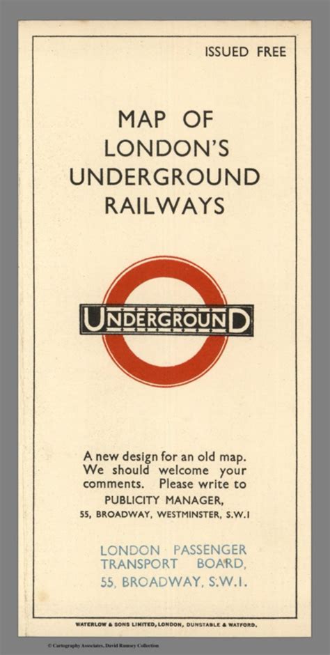 Covers To Map Of Londons Underground Railways Underground A New