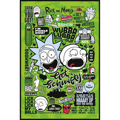 Rick And Morty リックアンドモーティ Quotes ポスター 公式 オフィシャル 公式オフィシャル Pgs