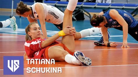 Tatiana Schukina Beautiful Volleyball Girl Warming Up Youtube