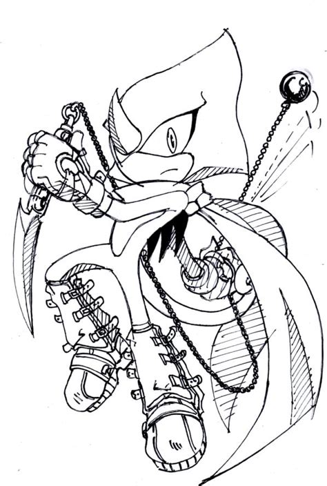 Sonic Espio Pages Coloring Pages