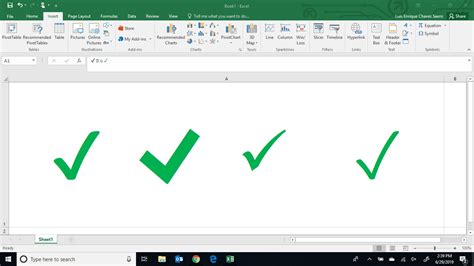 How To Make A Check Mark In An Excel Cell Hot Sex Picture
