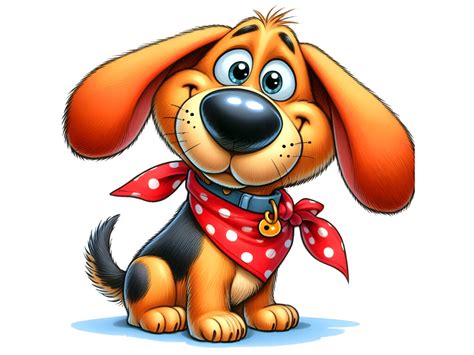 Funny Dog Cartoon Illustration Graphic By Ai Illustration And Graphics