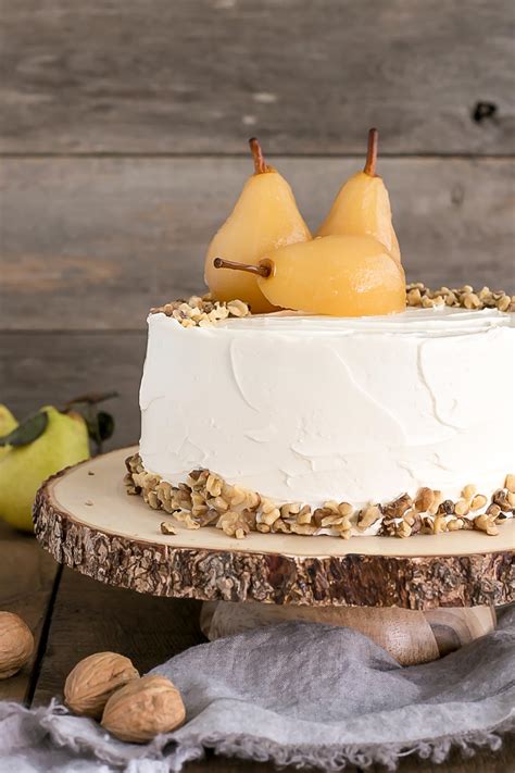 Pear Walnut Cake With Honey Buttercream Liv For Cake