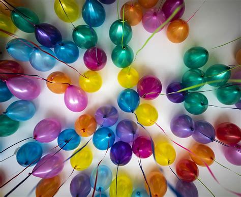 Hd Wallpaper Assorted Color Balloon Lot Assorted Color Balloons On