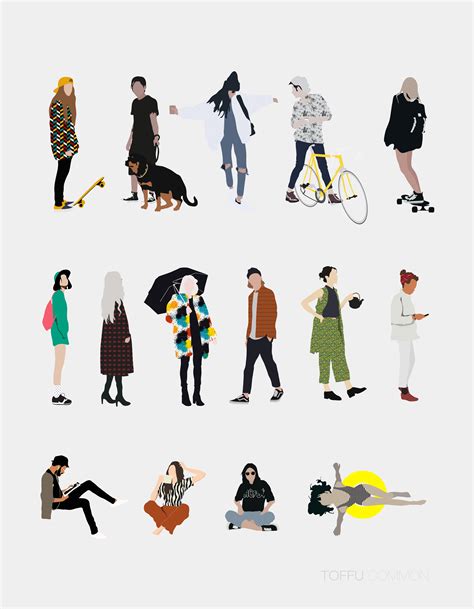 Free 15 Vector Common People Pack | Toffu | For more: https://www.toffu.co | Download link ...
