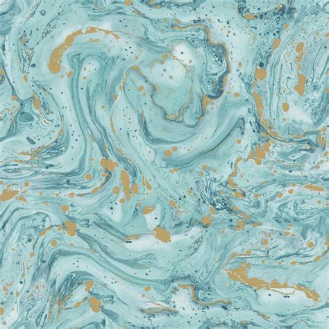 Holden Azurite Abstract Pattern Wallpaper Paint Swirl