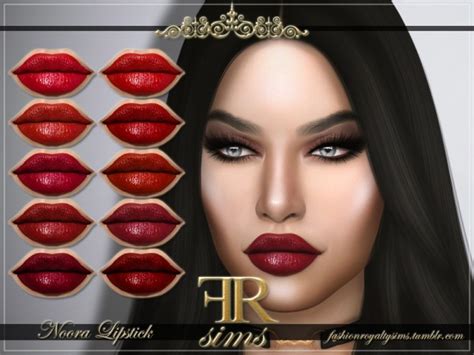 The Sims Resource Noora Lipstick By Fashionroyaltysims Sims 4 Downloads