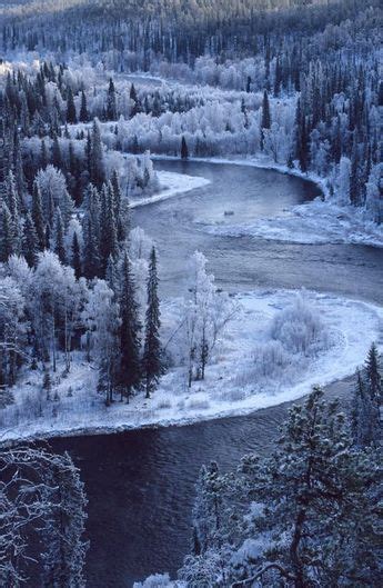 Oulanka National Park Kuusamo Finland Winter Scenery Winter