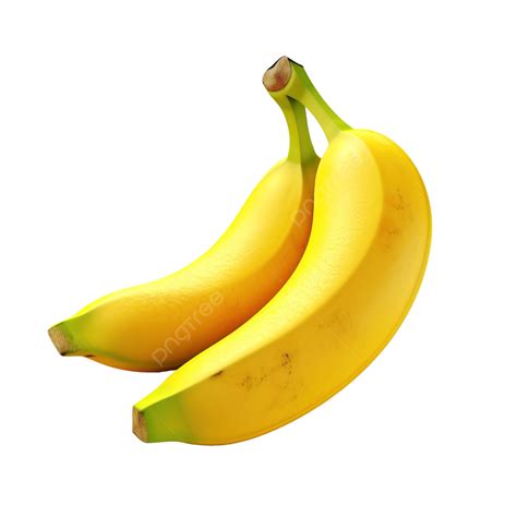Render 3d De Fruta De Plátano Png Banana Fruta Alimento Png Imagen