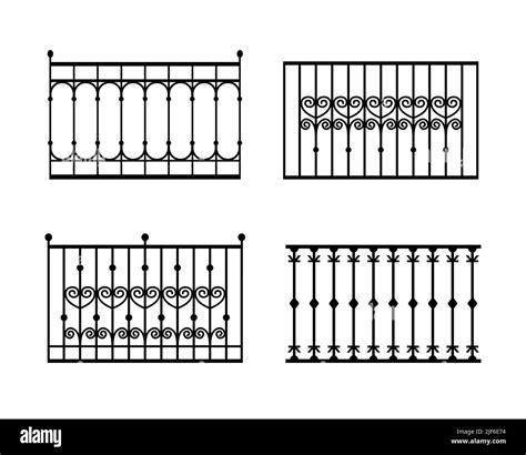 Big Set Of Balcony Railing And Fence Fencing From Stainless Steel Iron