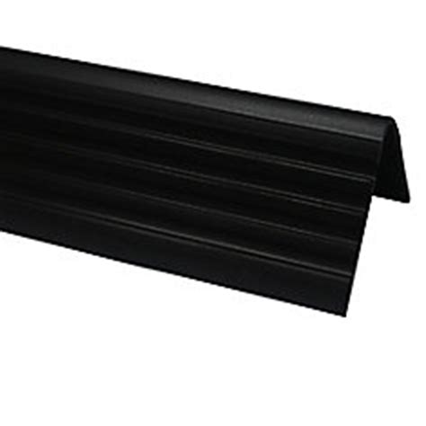 Many homeowners prefer vinyl tiles for stairs because they are smaller and therefore simpler to lay. Shur Trim Vinyl Stair Nosing, Black - 1-7/8 Inch | The ...