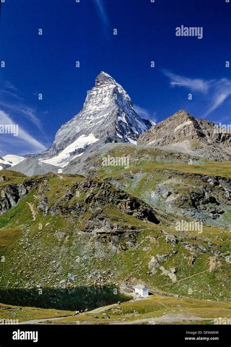 Matterhorn Aka Monte Cervino Mont Cervin Pennine Alps On The Border
