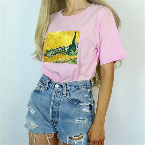 Wheat Field with Cypresses Tee | Aesthetic clothes, Hipster outfits ...