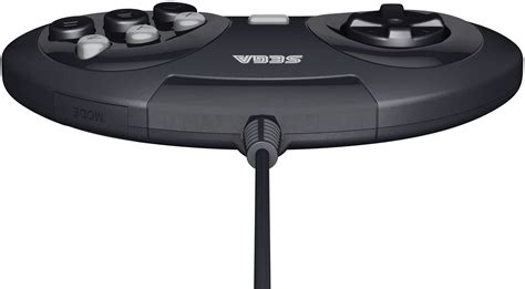 Retro Bit Official Sega Genesis Controller 6 Button Arcade Pad Black