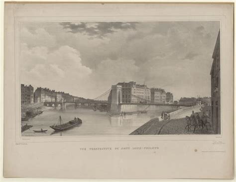 Vue Perspective Du Pont Louis Philippe Paris Musées