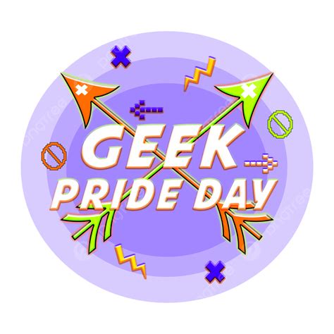 Orange Arrow Clipart Transparent Png Hd Geek Pride Day Logo With Green