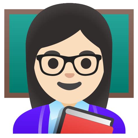 👩🏻‍🏫 Enseignante Peau Claire Emoji