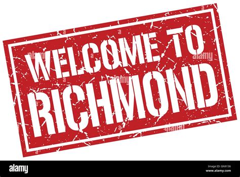 Welcome To Richmond Stamp Stock Vector Image And Art Alamy