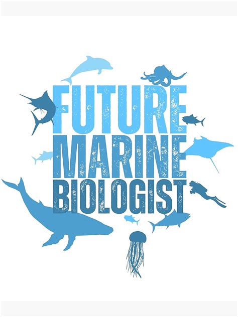 Future Marine Biologist Poster For Sale By Objectorigin Redbubble