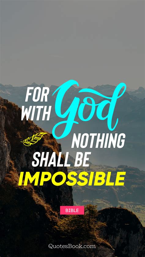 Nothing Is Impossible With God Free Shipping Nothing Is Impossible