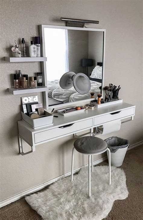 Ikea makeup storage ikea makeup vanity makeup organization makeup vanities white makeup vanity ikea bedroom storage white bedroom the vanity mirror folds down to create a flat surface, so this versatile vanity could also be used as a writing desk. 20 Makeup Vanity Sets and Dressers to Complete your Dream ...