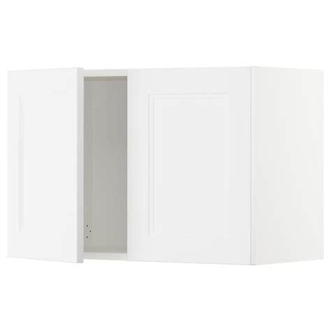 Sektion Wall Cabinet With 2 Doors Whiteaxstad Matt White 30x15x20