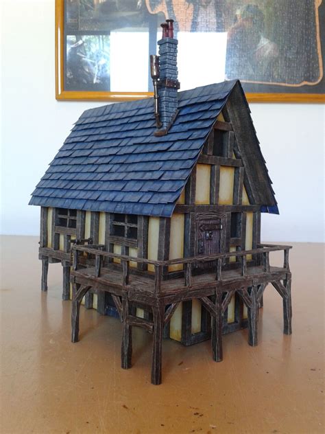 Medieval House 28mm Building Tabletop Terrain Diorama