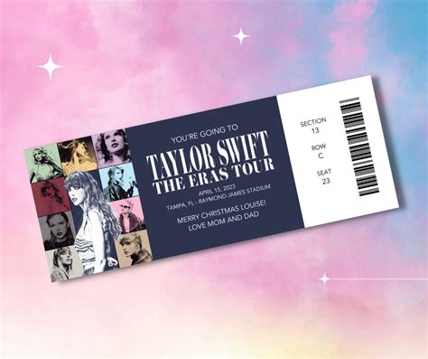 Boleto para el tour Taylor Swift Eras Descarga digital Etsy España