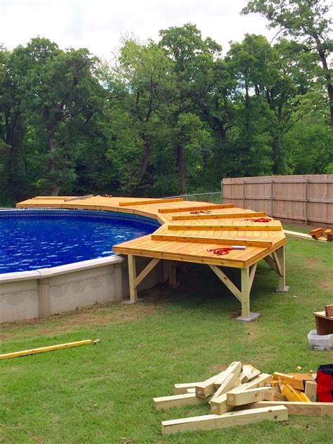 √ 37 Most Popular Backyard Ideas With Pool Design For 2019 Above Ground Pool Landscaping