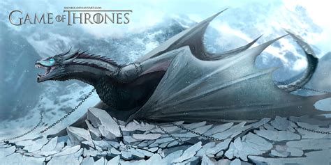 Game Of Thrones Dragon Viserion Ice By Iren Bee On Artstation Game