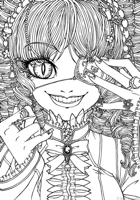 Kuro hazama from black jack manga. Goth Coloring Pages - Coloring Home