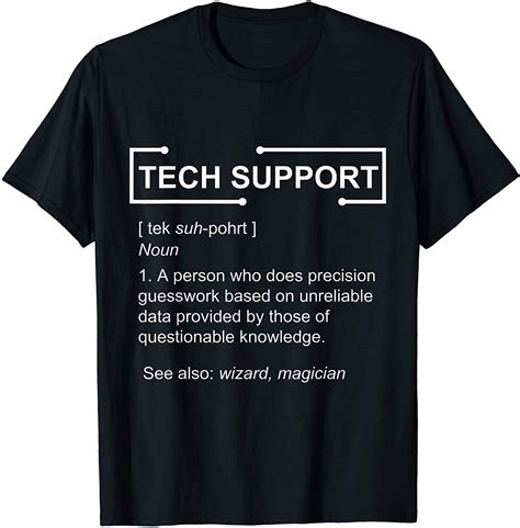 Funny Tech Support Computer Nerd Geek T Shirt In 2020 Computer