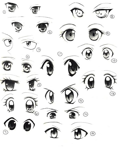 Anime Eyes Practice By Saflam On Deviantart