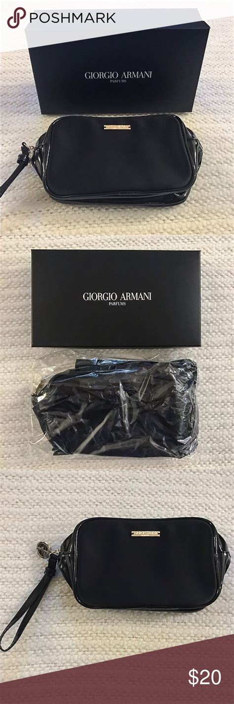 Giorgio Armani Black Makeup Bag Black Makeup Bag Armani Black Bags