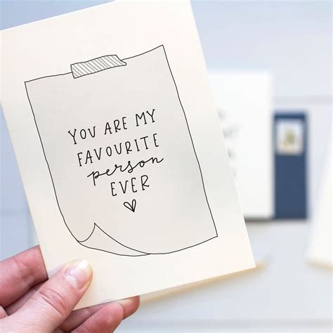 You Are My Favourite Person Ever Friendship Greeting Card Etsy Singapore