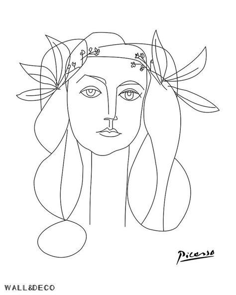 Picasso Female Sketch Print Picasso Wall Art Etsy Arte De Picasso