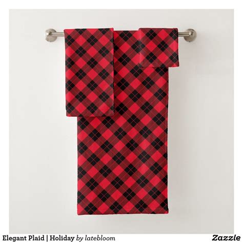 Shop our bath towels and beach towels in our apartment collection at urban outfitters. Elegant Plaid | Holiday Bath Towel Set | Zazzle.com | Bath ...