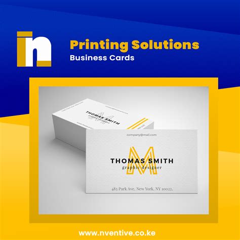 print business cards  nventive communication kenya