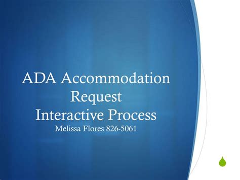 Ppt Ada Accommodations And The Interactive Process Powerpoint