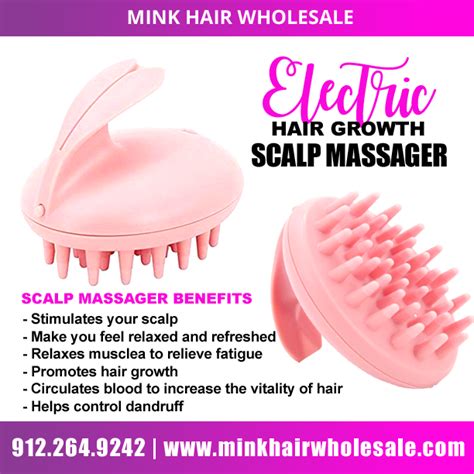 Limited Edition Hair Growth Scalp Massager Mink Hair Wholesale