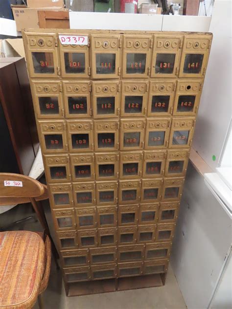 Vintage Post Office Boxes 50 Compartments 56 X 24 X 12 Mcsherry