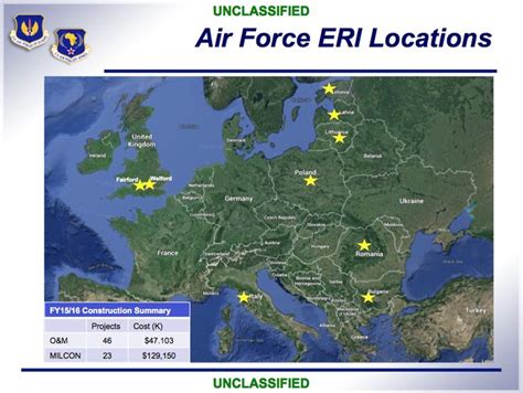 Air Force Bases In Europe Map Map Of World