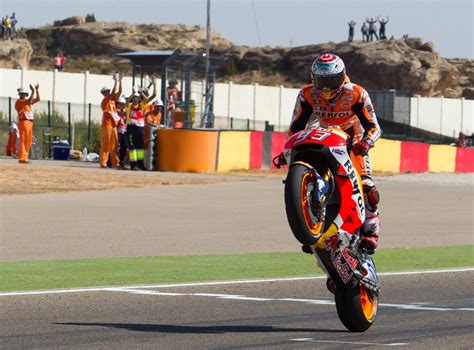 Motogp Spain Marc Marquez Closes In On Title With Aragon Victory As