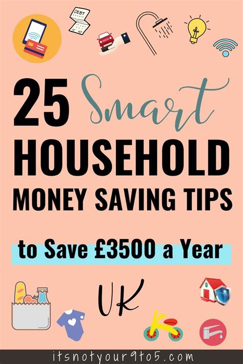 25 Smart Household Money Saving Tips Uk Its Not Your 9 To 5 Money